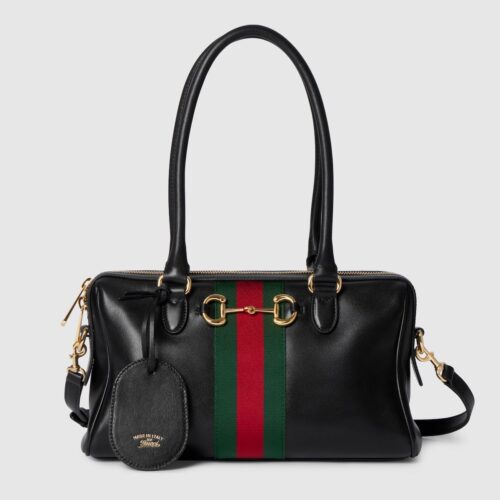 WhatsApp Image 2026-04-18 at 4.58.09 PM Gucci Borsetto Medium Black Boston Bag (With Box)