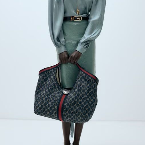 Gucci Gigilo Blue Large Tote Bag