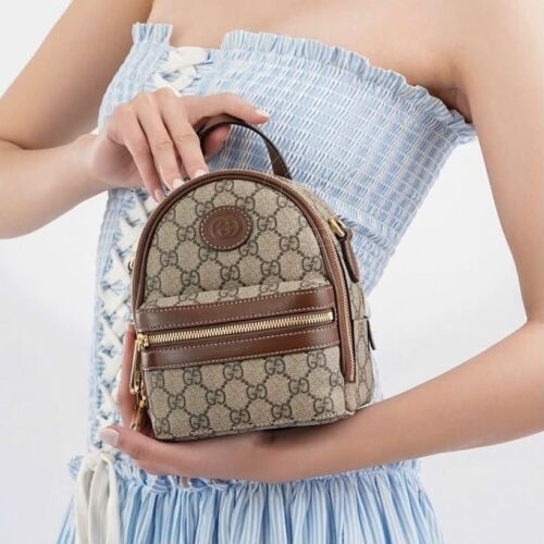 Gucci GG Supreme Mini Multi Function Bag (With Double Box Packaging)