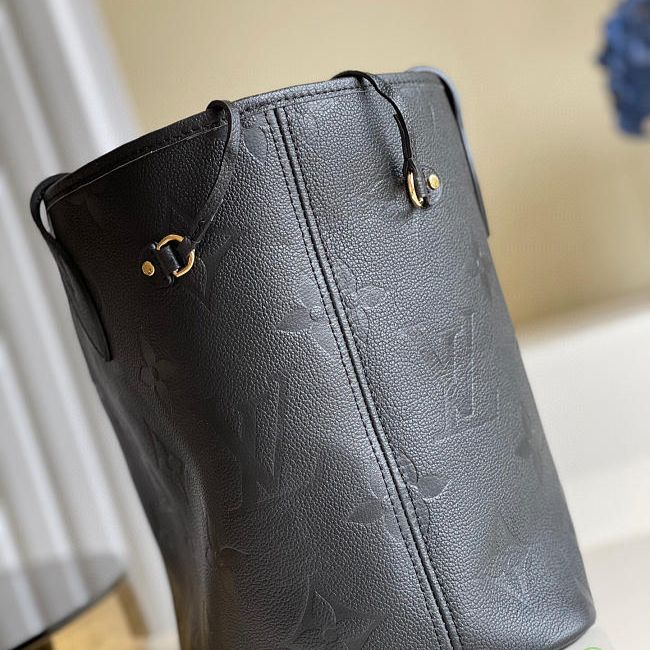 Louis Vuitton Empreinte Black Embossed Neverfull Bag (With Double Box)