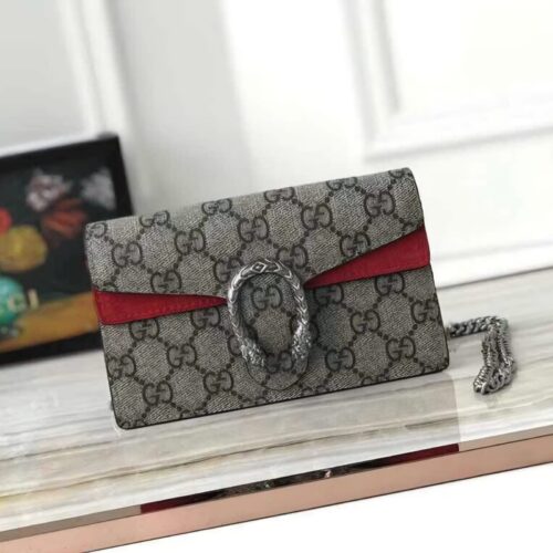 WhatsApp Image 2026-05-25 at 6.58.52 PM Gucci Dionysus Khaki Red Mini Sling Bag (With box)