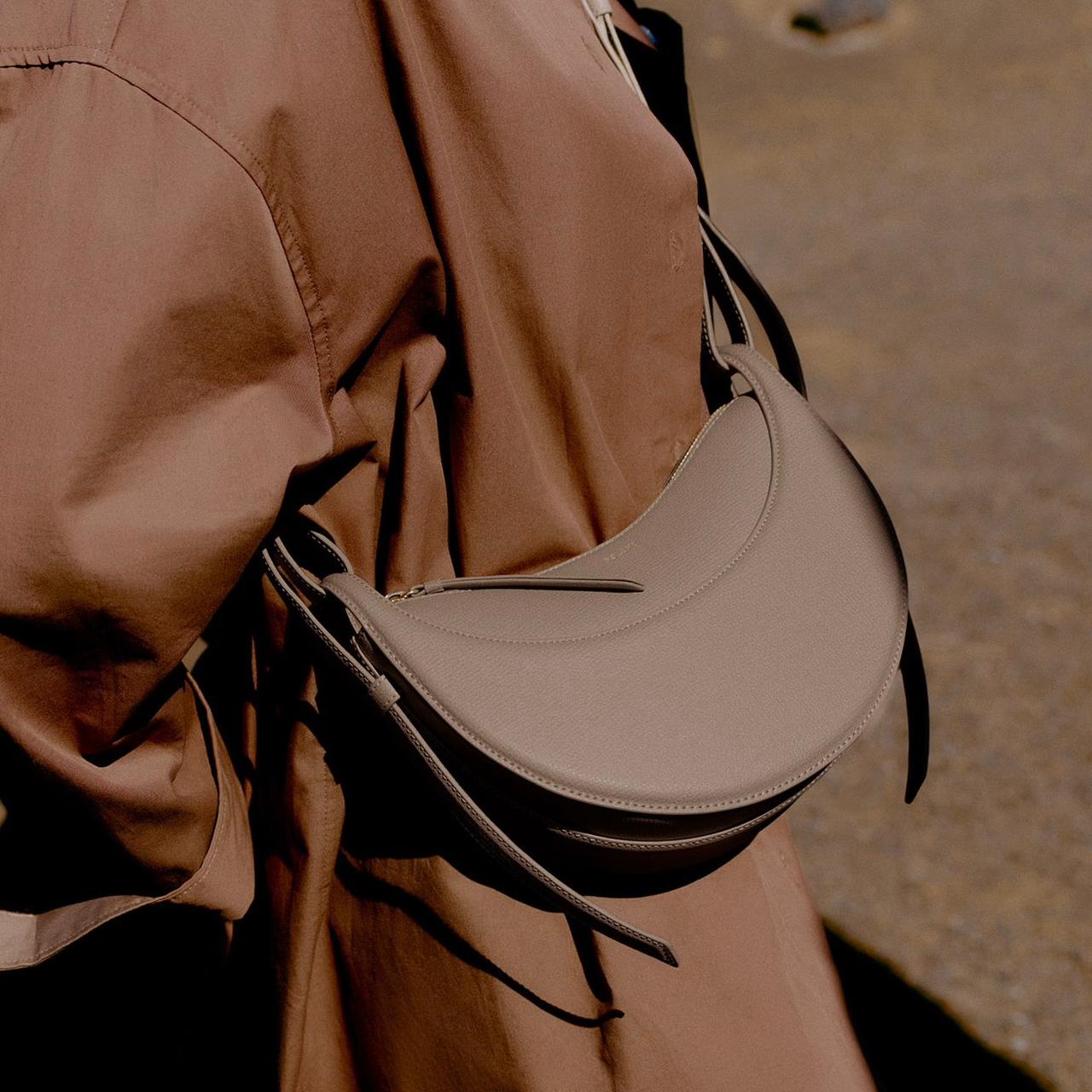Polene Numero Dix Taupe Shoulder Bag (With Box)