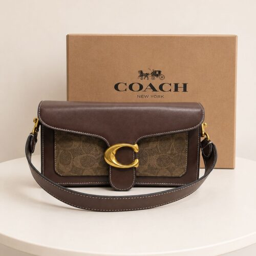 Coach Tabby 26 Dark Coffee Shoulder Bag (With Box)