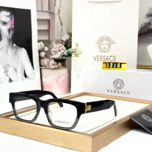 Versace Medusa Black Gray Men's Optical Frame