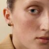 Hermes Pop H Black Earring