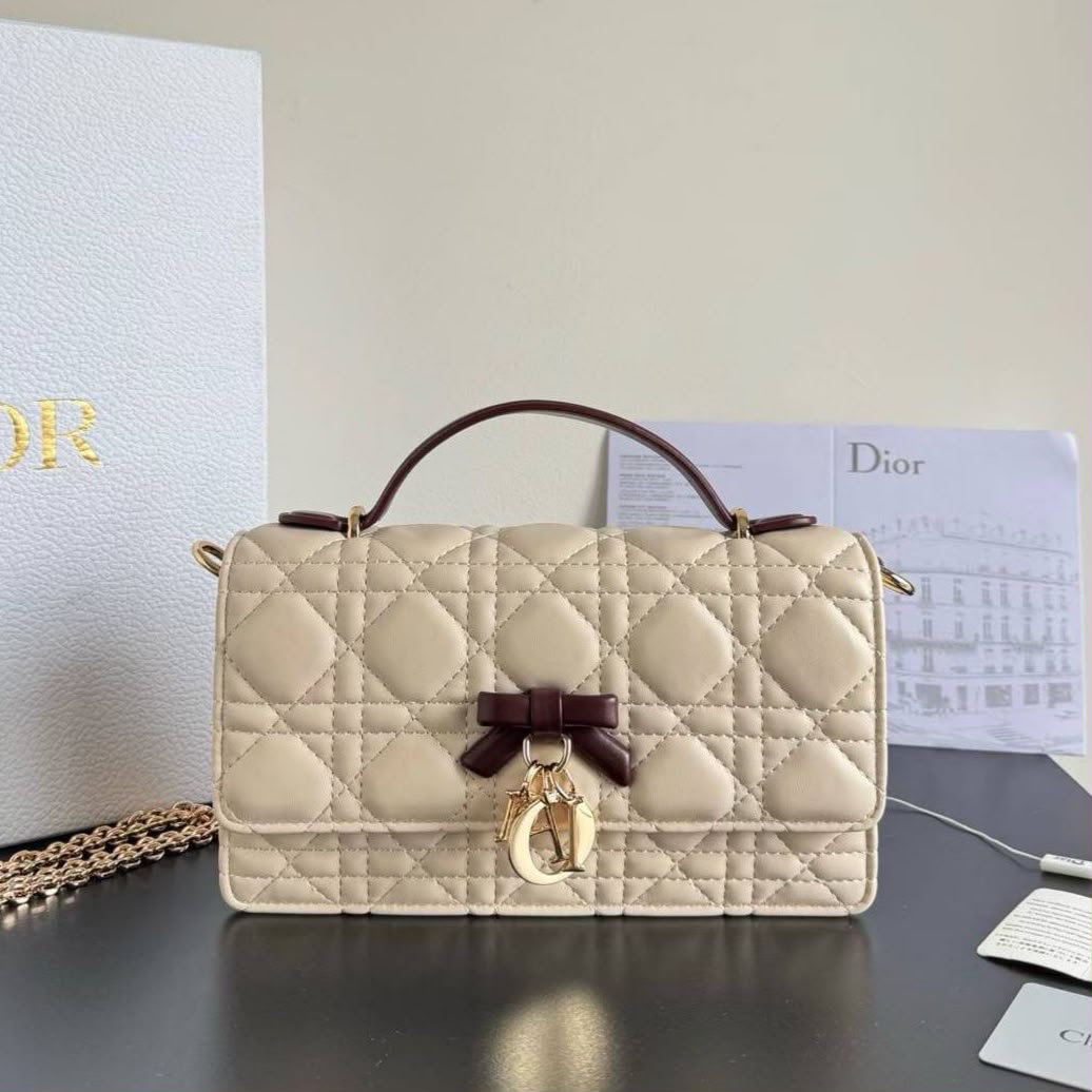 Dior My Dior Trench & Hermitage Red Mini Sling Bag (With Box)