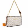 Michael Kors Jetset Medium Beige Apricot Convertible Crossbody Bag