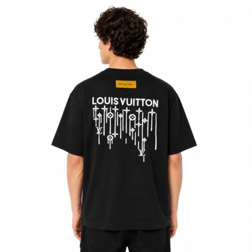 Louis Vuitton Drip Monogram Black T-Shirt