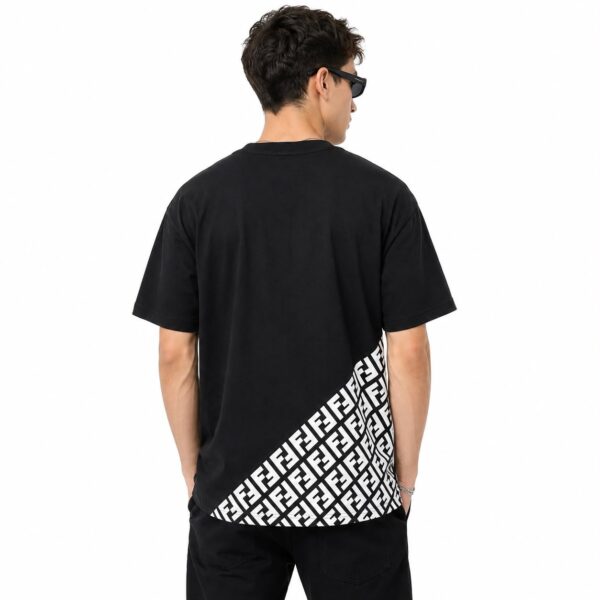 Fendi Diagonal FF Monogram Black T-Shirt