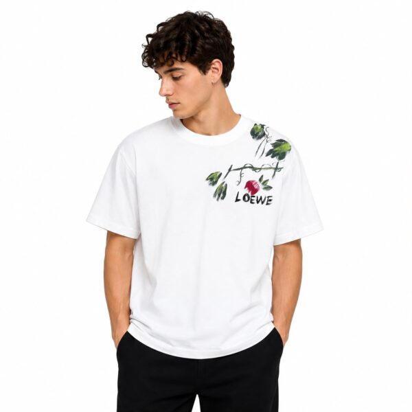 Loewe Wildflower Logo White T-Shirt