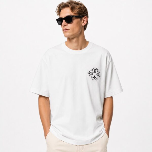 Louis Vuitton Patchwork Logo White T-Shirt
