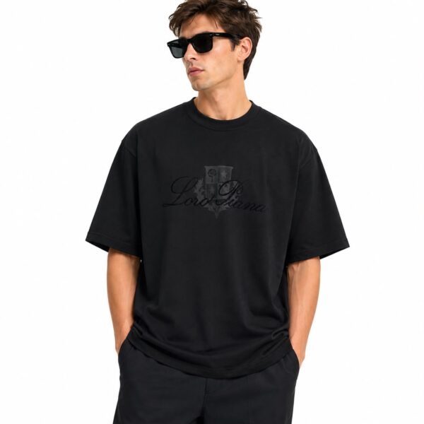 Loro Piana Heritage Crest Black T-Shirt