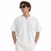 Louis Vuitton Embossed Monogram Half-Zip TShirt - White