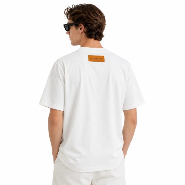 Louis Vuitton Embossed Monogram Half-Zip TShirt - White