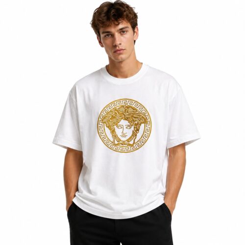Versace Medusa Stone Oversized TShirt - White