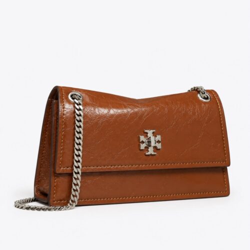 Tory Burch Kira Turnlock Premium Brown Shoulder Bag (With Box)