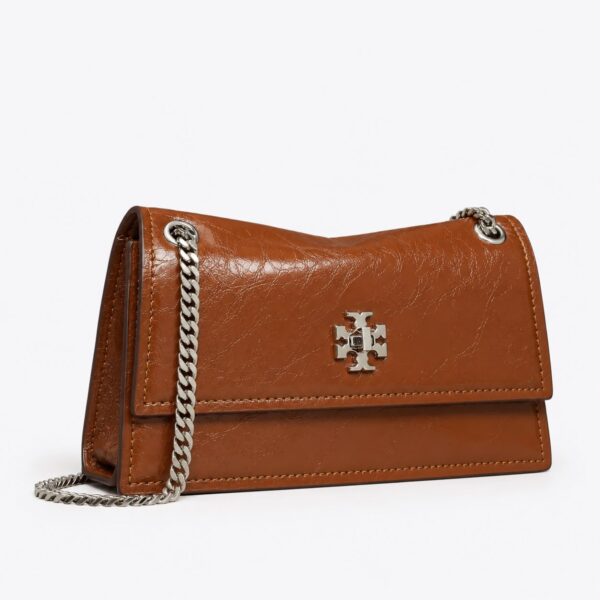Tory Burch Kira Turnlock Premium Brown Shoulder Bag (With Box)