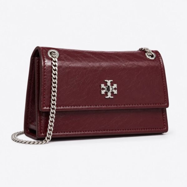 Tory Burch Kira Turnlock Premium Wine Shoulder Bag (With Box)