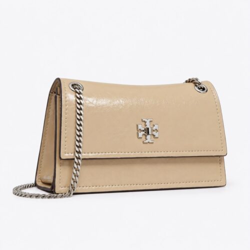 Tory Burch Kira Turnlock Premium Beige Shoulder Bag (With Box)