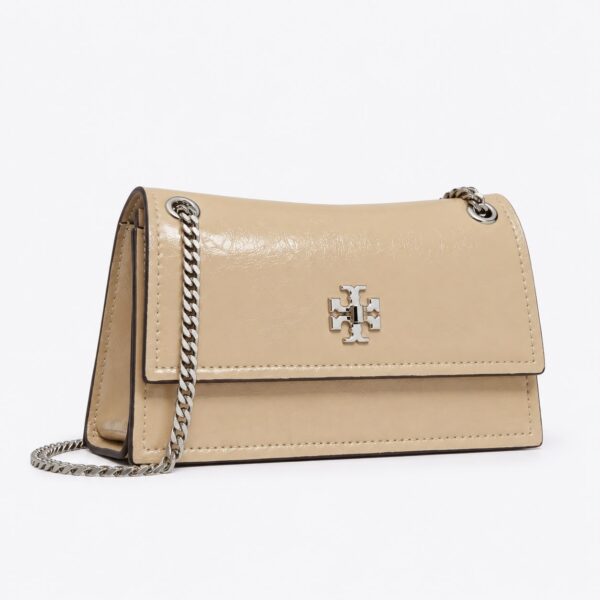 Tory Burch Kira Turnlock Premium Beige Shoulder Bag (With Box)