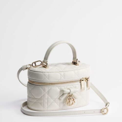 Dior Latte Cannage Mini Vanity Sling Bag (With Box)