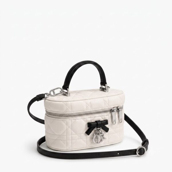 Dior Latte Cannage Mini Vanity Sling Bag (With Box)