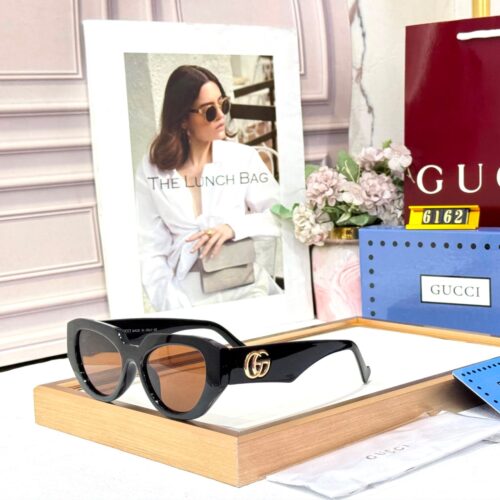 Gucci Round Brown Black Women’s Sunglass