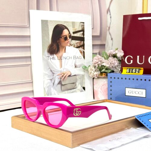 Gucci Round Pink Women’s Sunglass