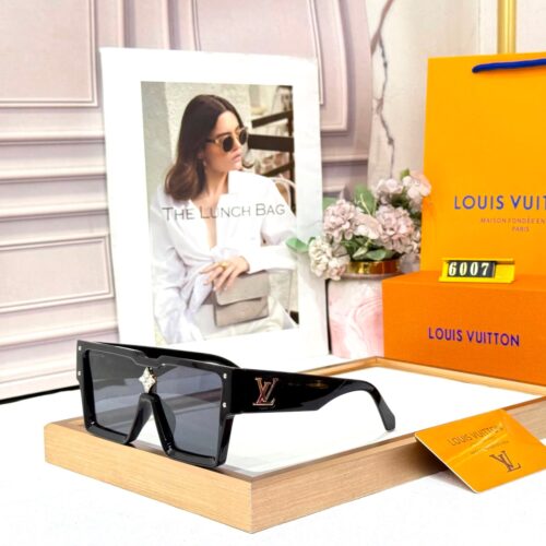 Louis Vuitton Square Black Oversized Unisex Sunglass