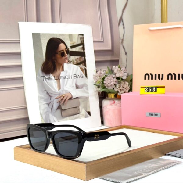 Miu Miu Black Square Shape Women’s Sunglass