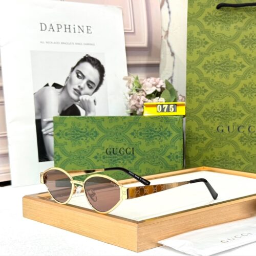Gucci Brown Shade Oval Women’s Sunglass