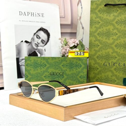 Gucci Black Shade Oval Women’s Sunglass