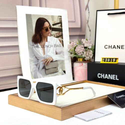 Chanel White Oversized Women’s Sunglass