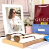 Gucci GG Brown Hexagonal Women’s Sunglass