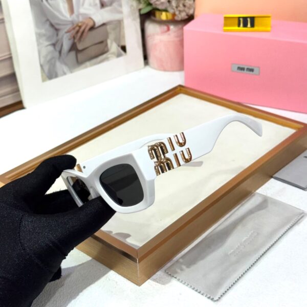 Miu Miu White Wayfarer Women’s Sunglass