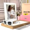 Miu Miu White Wayfarer Women’s Sunglass