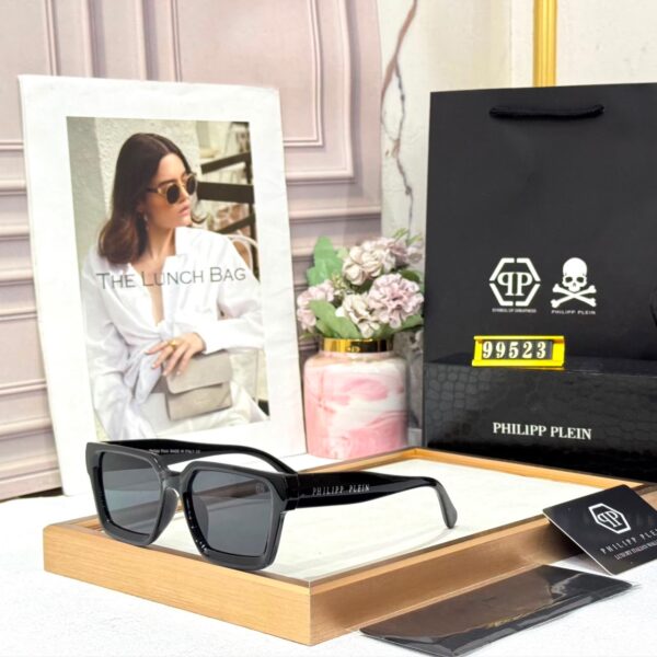 Philipp Plein Black Square Wayfarer Men’s Sunglass