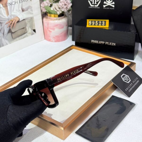 Philipp Plein Dark Wine Square Wayfarer Men’s Sunglass