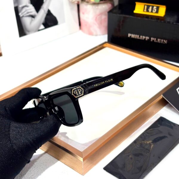 Philipp Plain Black Frame Men’s Wayfarer Sunglass