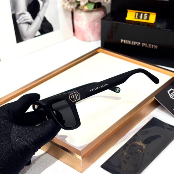 Philipp Plain Black Matte Frame Men’s Wayfarer Sunglass