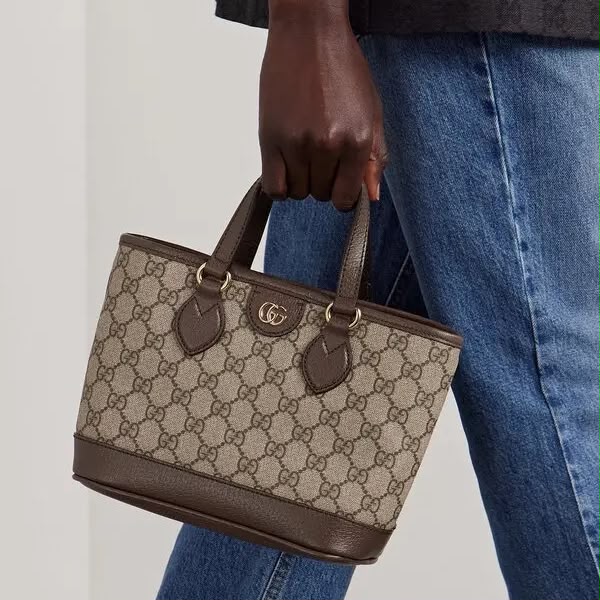Gucci GG Ophidia Mini Tote Bag (With Double Box)