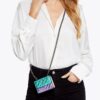 Kurt Geiger Micro Kensington Green Purple Sling Bag (With Box)