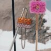 Kurt Geiger Micro Kensington Orange Rose Gold Sling Bag (With Box)