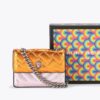 Kurt Geiger Micro Kensington Orange Rose Gold Sling Bag (With Box)