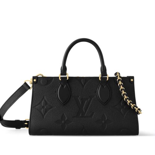 Louis Vuitton On The Go East West Black Handbag (With Double Box)