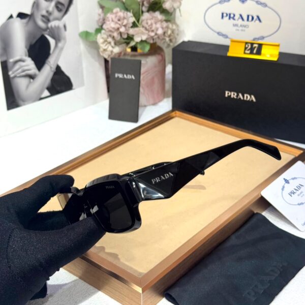 Prada Rectangua Full Black Premium Unisex Sunglass