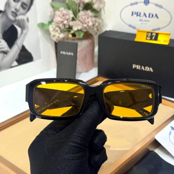 Prada Rectangua Full Yellow Premium Unisex Sunglass