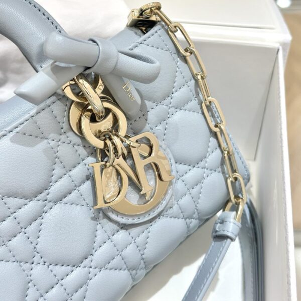 Dior Lady D-Joy Light Blue Premium Hand Bag (With Double Box)
