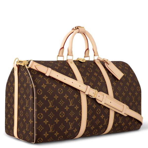 Louis Vuitton Keepall Bandouliere 50 Coffee Mono Duffle Bag