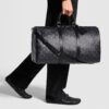 Louis Vuitton Keepall Bandouliere 50 Black Mono Duffle Bag